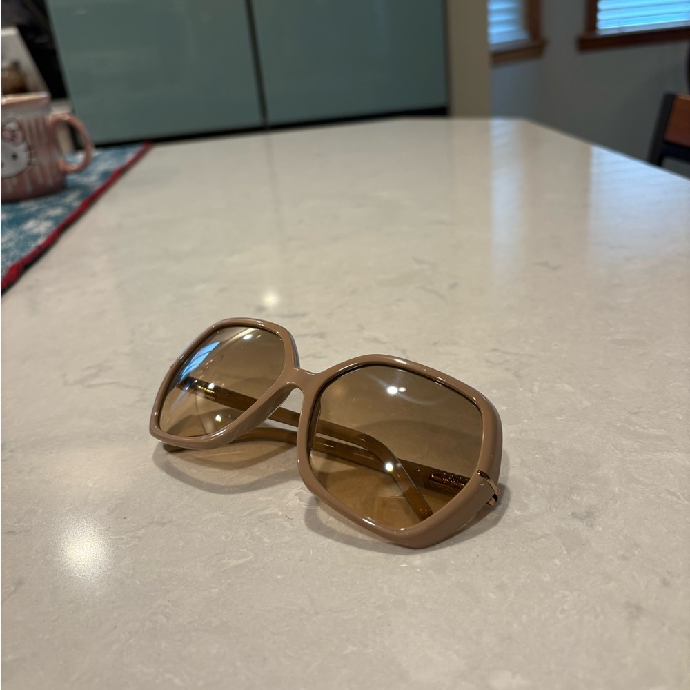 Burberry B4107 Square Havana Beige Sunglasses